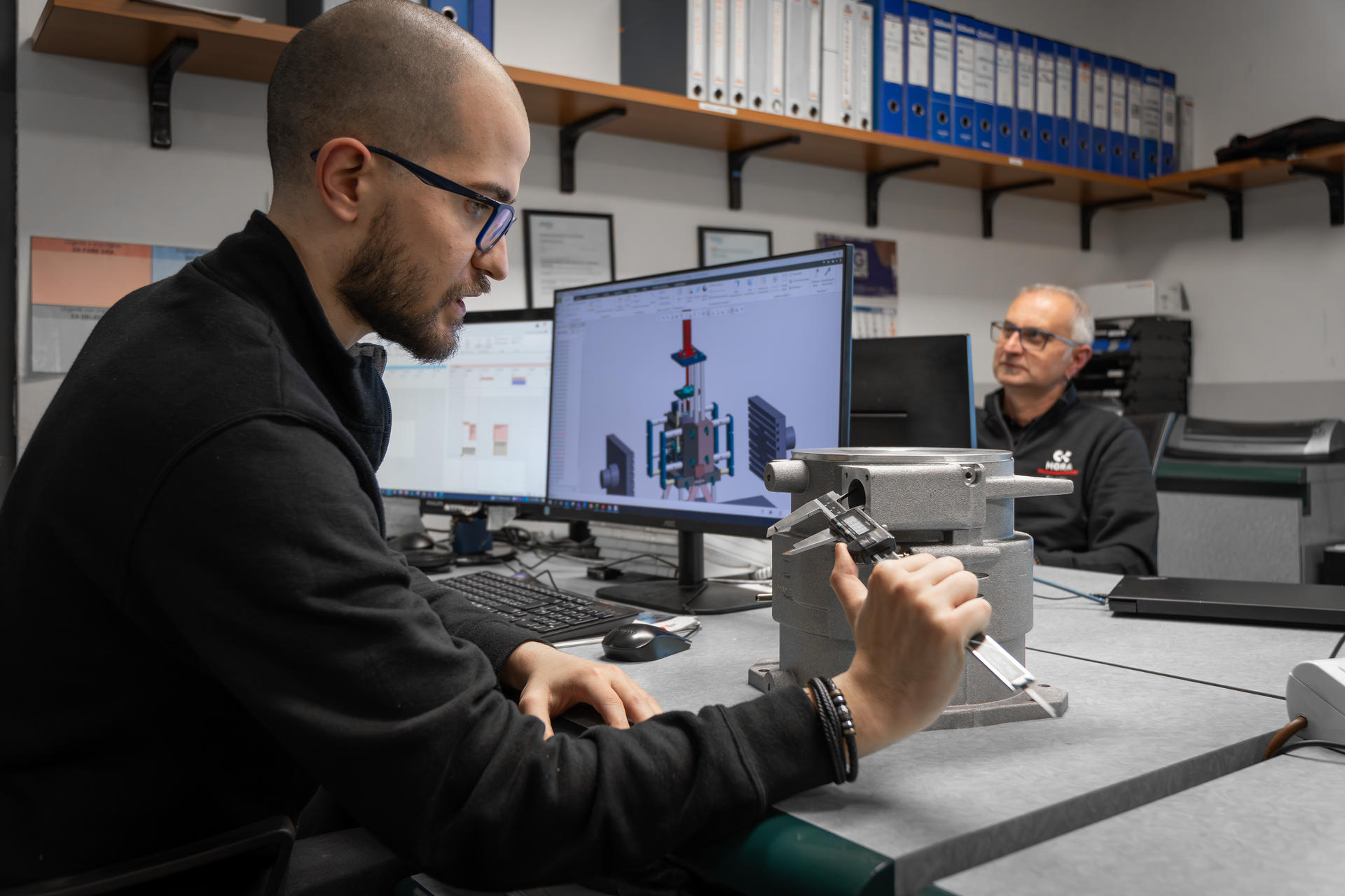 Non-destructive testing on industrial castings